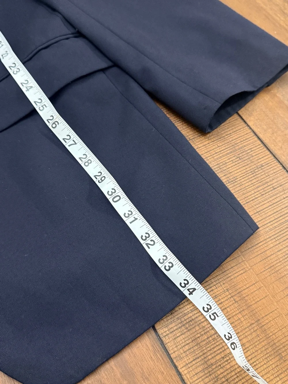 Lauren Ralph Lauren Men’s Blue Solid Wool 2-Button Blazer 42L